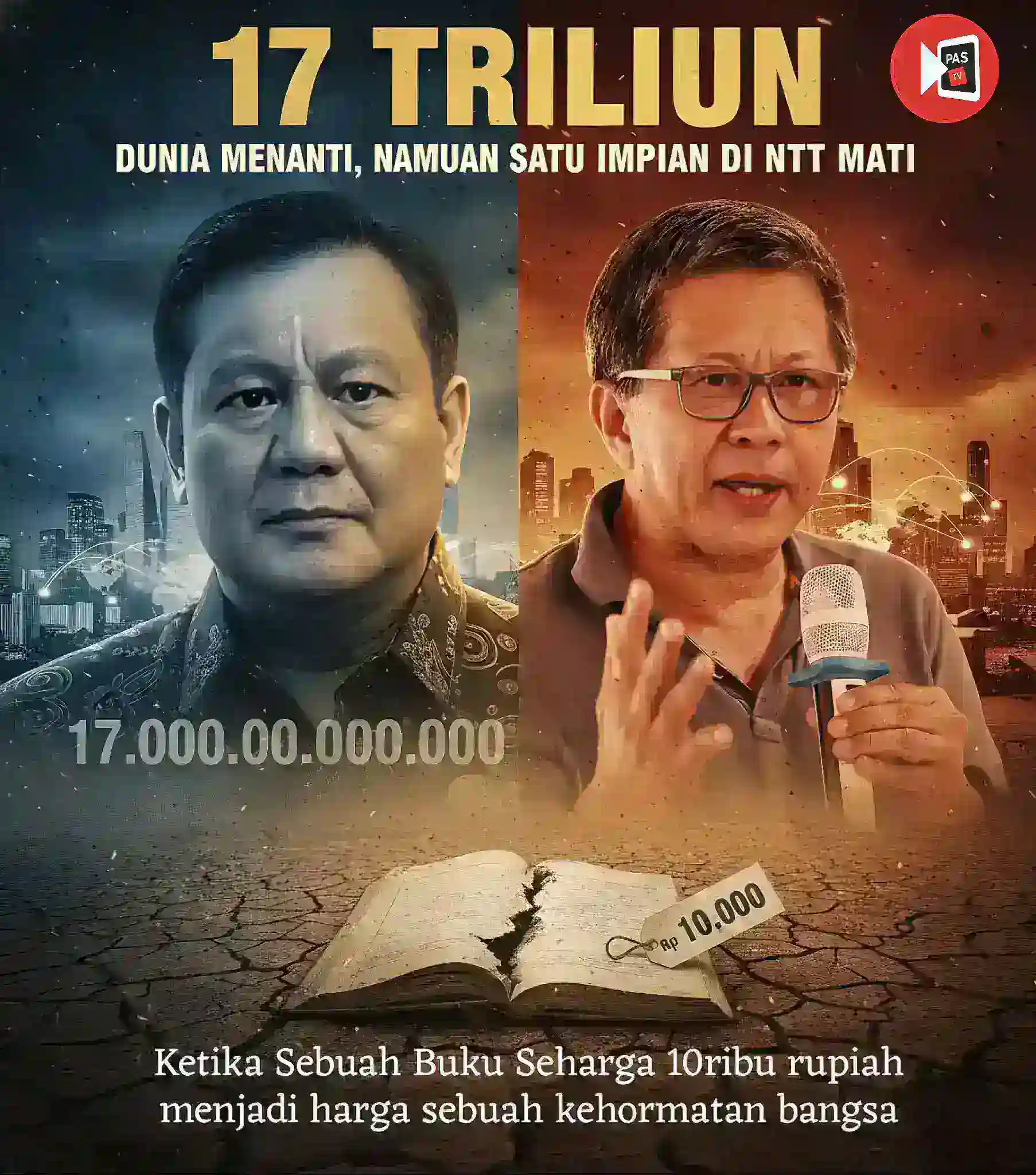 Rocky Gerung : Keadilan Sosial Yang Retak Tak Sebanding Rp.17 Triliyun vs Rp.10 Ribu