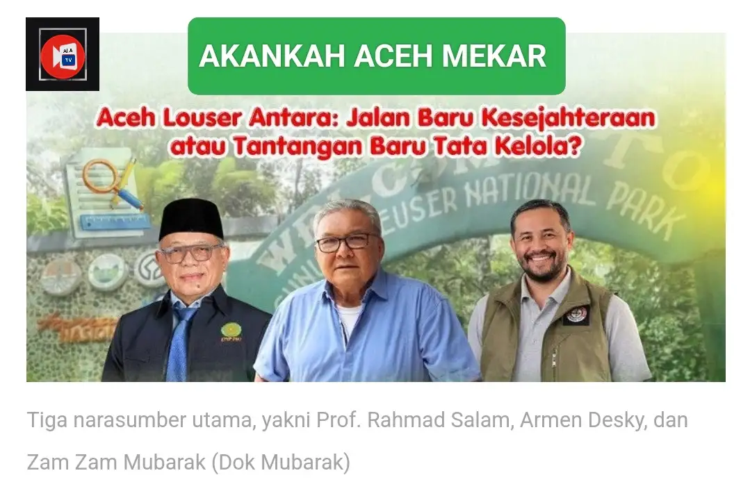 Akankah Aceh Mekar, Aceh Kaya tetapi Rakyatnya Sengsara 