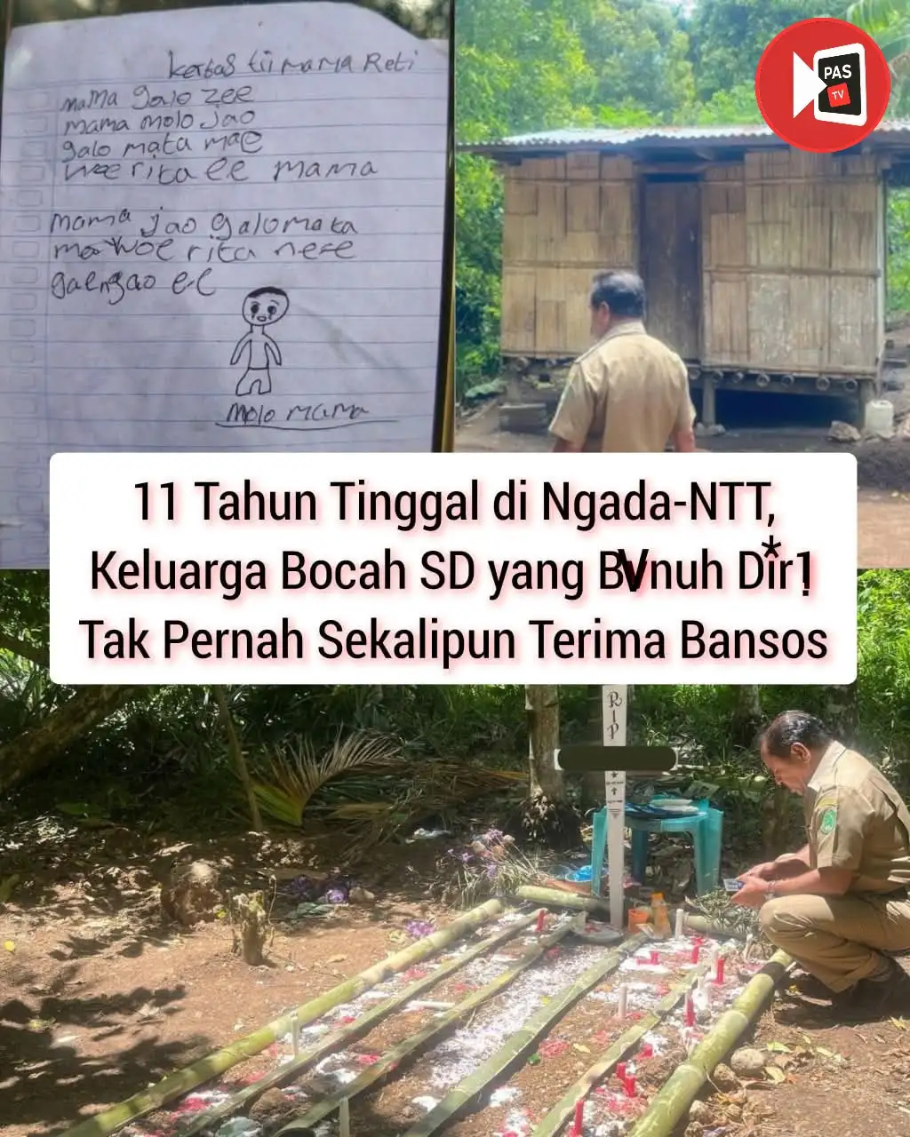 Keluarga Bocah SD NTT ( yang Bvnuh D*ri)  Tak Pernah Terima Bansos Hanya Karena Administrasi